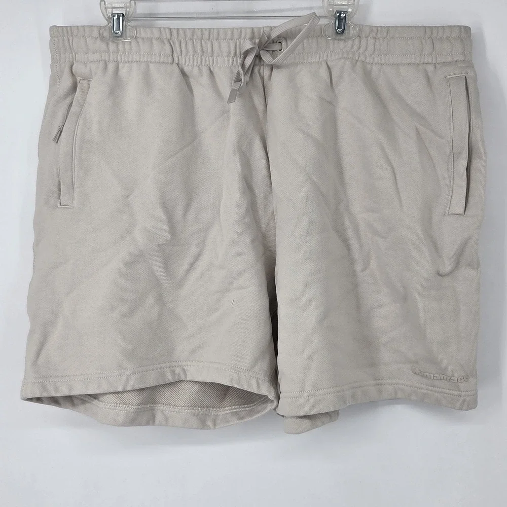 Adidas x Pharrell Williams Human Race Essential Sweat Shorts‎ Mens XXL Beige